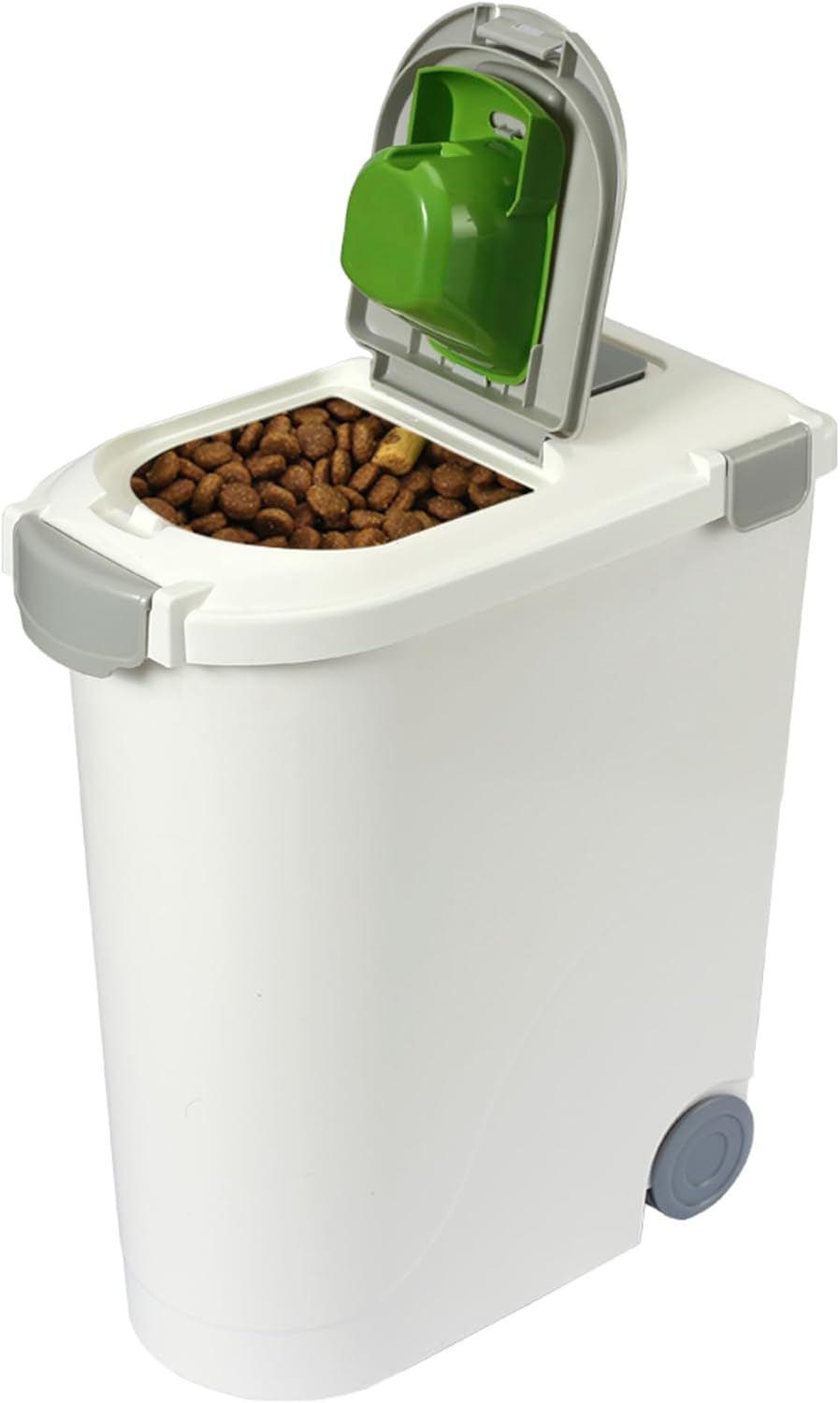 Airtight Pet Food Storage Container, up to 30 Lbs/ 36 Qt for Dog Cat Bird and Other Pet Food Storage, Easy Acces Including Scoup, Easy Access, Lightweight Keeps Pet Food Fresh
