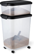 Pet Food Storage Container 30lbs+10lbs