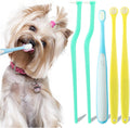 Dog Toothbrush Small Breed Cat Toothbrushes, Puppy Tooth Brushing Kit, Tiny Dog Tooth Brush, Micro Head Deep Teeth Cleaning Brushes for Mini Pet Doggie Kitten, Soft Bristles, 5 PCS